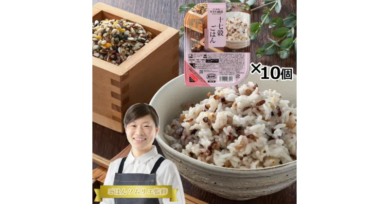 【ふるさと納税】国産原料の十七穀ごはんパック 180g×10個 10P10