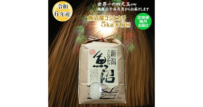 【ふるさと納税】令和6年産 定期便 魚沼産コシヒカリ 白米 5kg 6回 隔月 お届け 米 お米 精米 ブランド米 魚沼産こしひかり コシヒカリ おいしい 美味しい おすすめ 人気 米萬商店 新潟県 小千谷市 K76P308