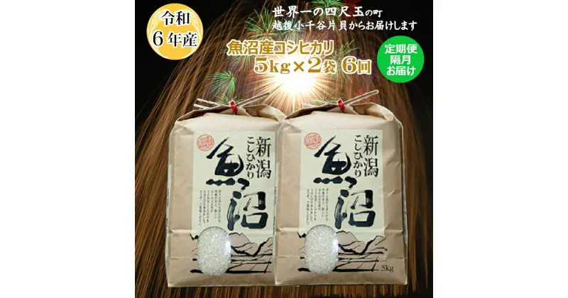 【ふるさと納税】令和6年産 定期便 魚沼産コシヒカリ 白米 5kg2袋 6回 隔月 お届け 米 お米 精米 ブランド米 魚沼産こしひかり コシヒカリ おいしい 美味しい おすすめ 人気 米萬商店 新潟県 小千谷市 K151P310