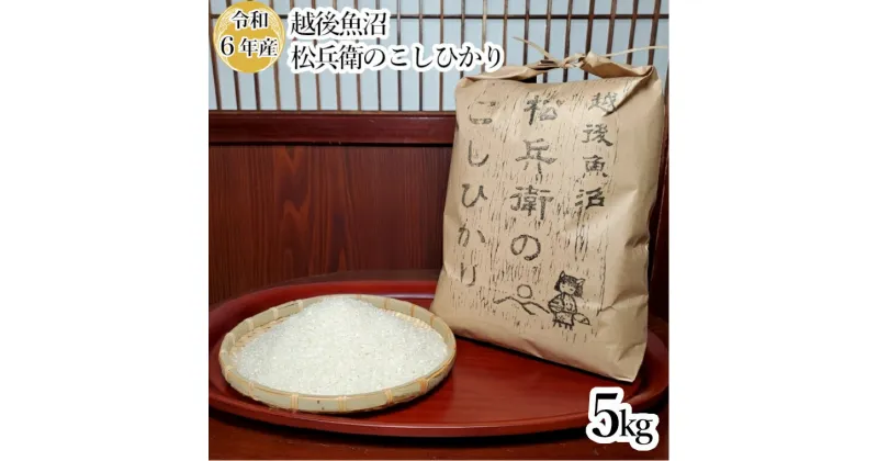 【ふるさと納税】令和6年産 越後魚沼 松兵衛のこしひかり5kg 従来品種 魚沼産 コシヒカリ 白米 米 18P373