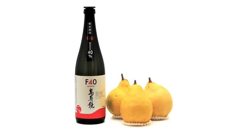 【ふるさと納税】地酒「マスカガミF40 720ml」と西洋梨「ル・レクチェ1kg」セット 樋口農園《11月下旬から順次発送》 日本酒とフルーツの詰め合わせ ナシ 果物 贈答 加茂市 マルダイ有本