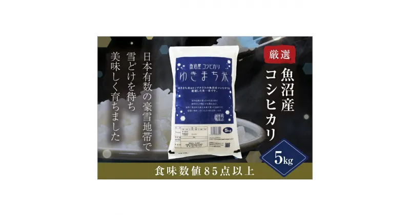 【ふるさと納税】ゆきまち米5kg【極上魚沼産コシヒカリ】　 お米 米 コメ コシヒカリ 魚沼産 　お届け：準備でき次第、順次配送